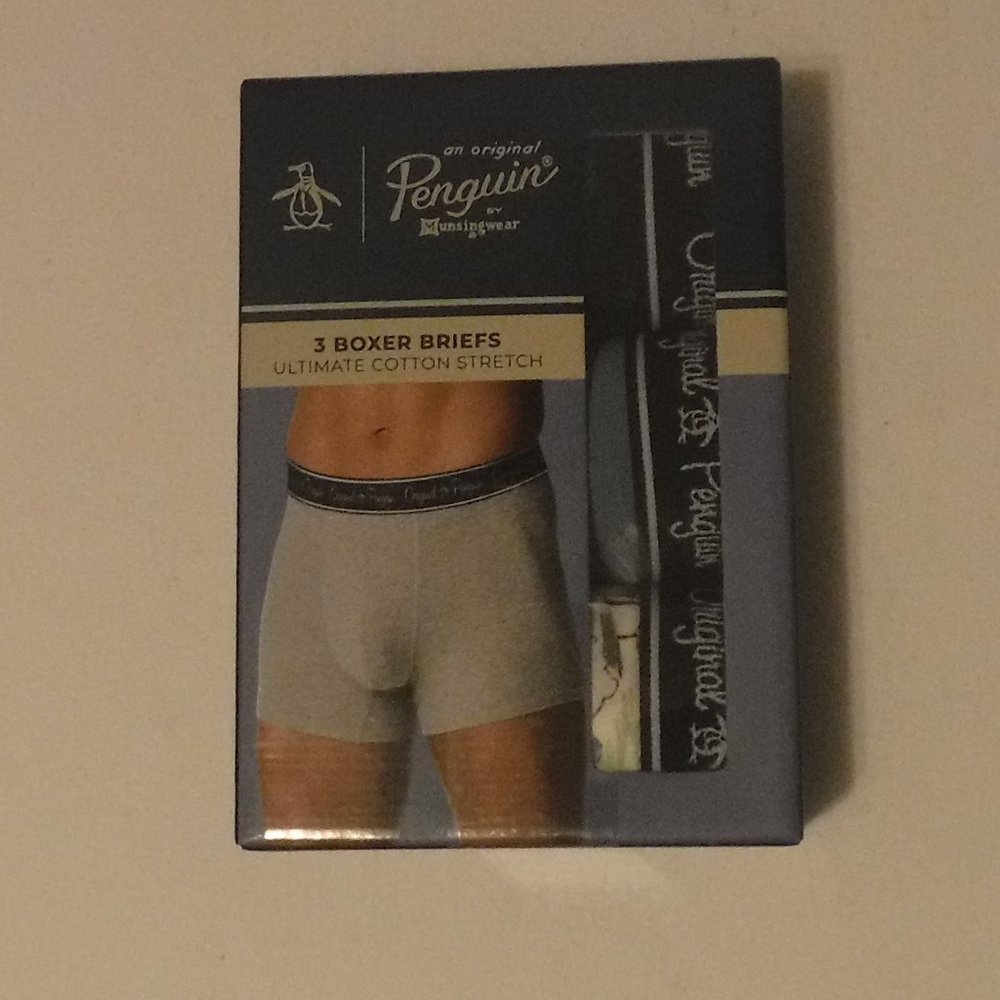 Penguin by Munsingwear 3 Pack Men's Cotton Stretch Boxer Briefs size L 36-38